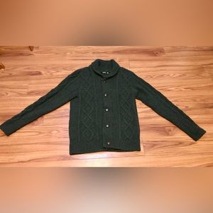 Farah Vintage Green Button Sweater Cardigan Size Medium Men’s/Unisex